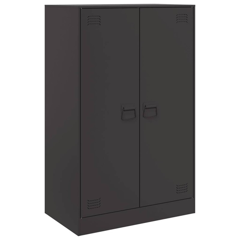 vidaXL Ντουλάπι Μαύρο 67x39x107 εκ. από Ατσάλι