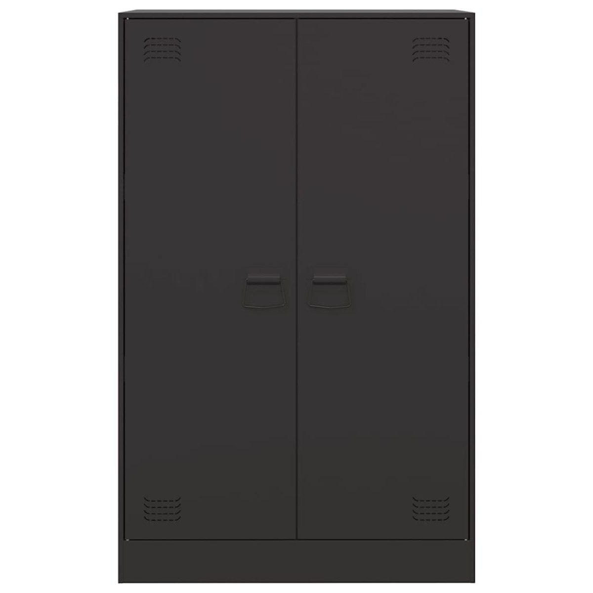 vidaXL Ντουλάπι Μαύρο 67x39x107 εκ. από Ατσάλι
