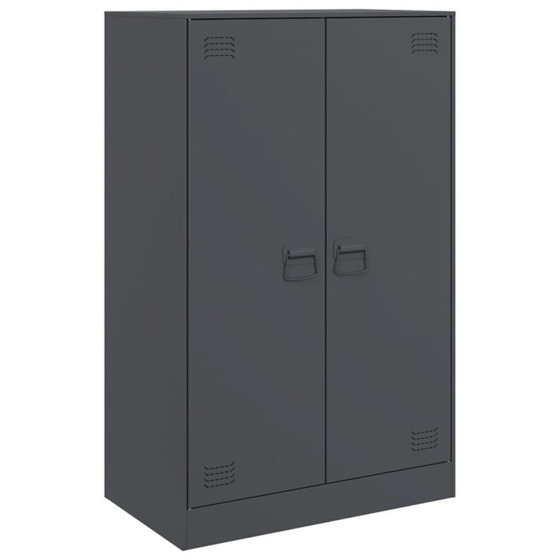 vidaXL Μπουφές Ανθρακί 67x39x107 εκ. από Ατσάλι