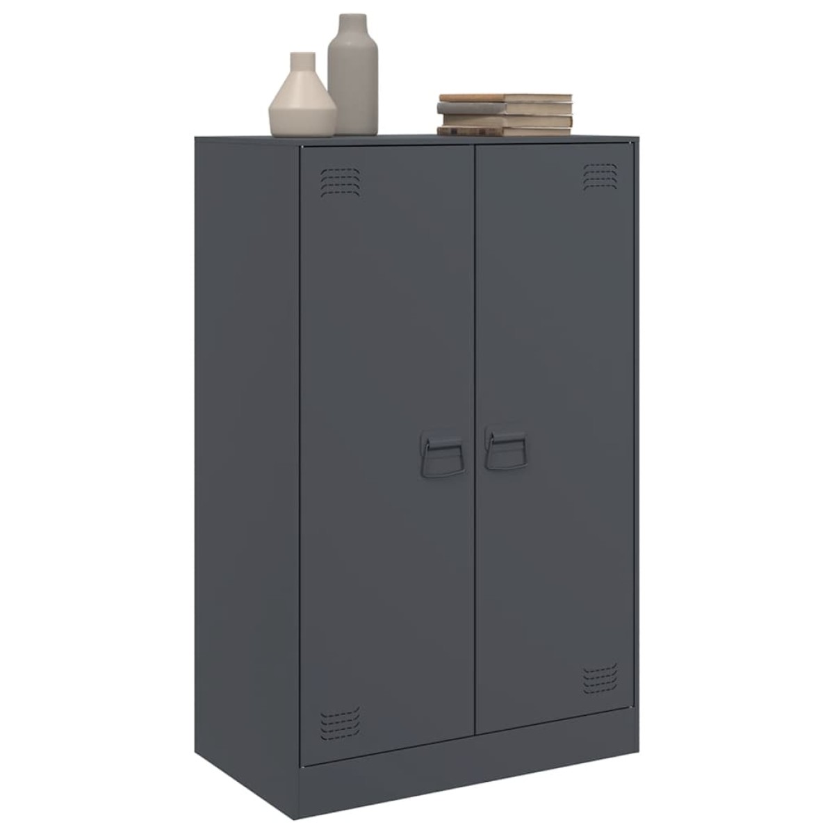 vidaXL Μπουφές Ανθρακί 67x39x107 εκ. από Ατσάλι