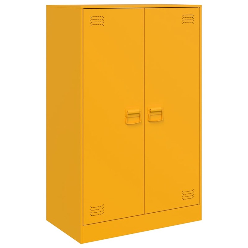 vidaXL Ντουλάπι Μουσταρδί 67 x 39 x 107 εκ. από Ατσάλι