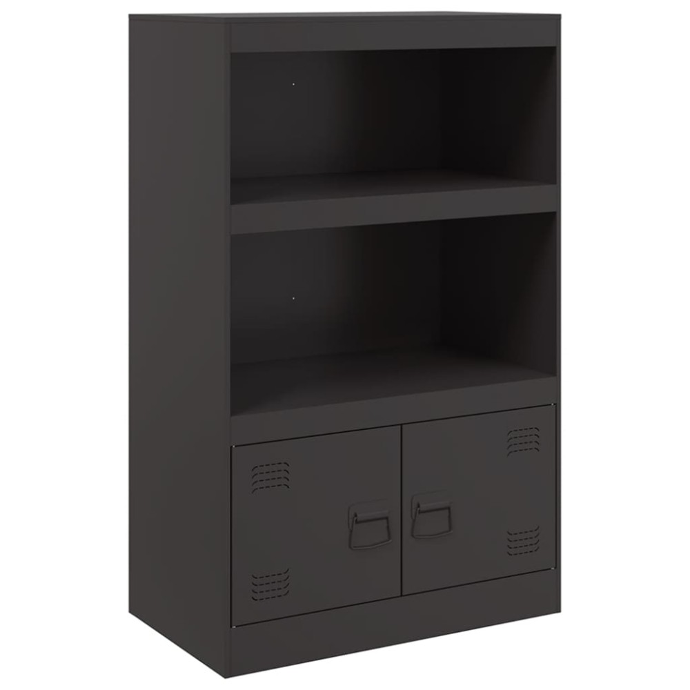 vidaXL Ντουλάπι Μαύρο 67x39x107 εκ. από Ατσάλι