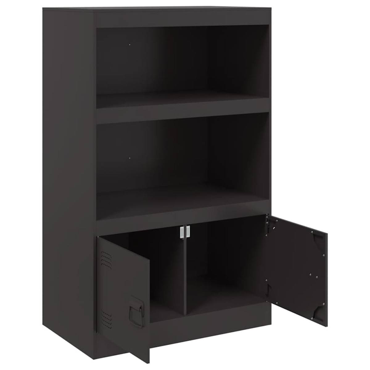 vidaXL Ντουλάπι Μαύρο 67x39x107 εκ. από Ατσάλι