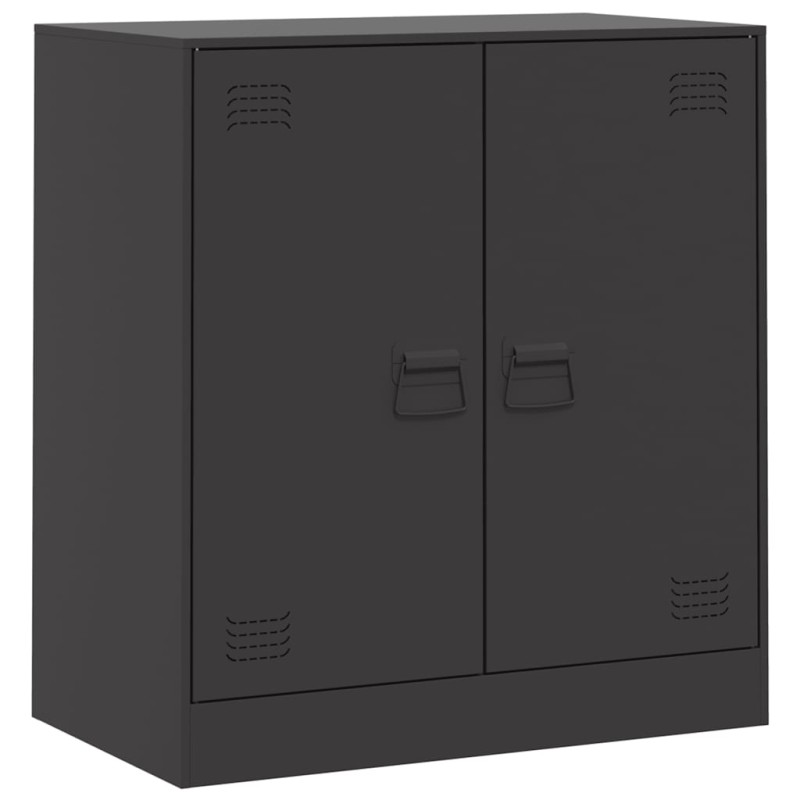 vidaXL Ντουλάπι Μαύρο 67 x 39 x 73 εκ. από Ατσάλι