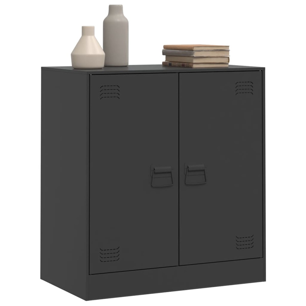 vidaXL Ντουλάπι Μαύρο 67 x 39 x 73 εκ. από Ατσάλι