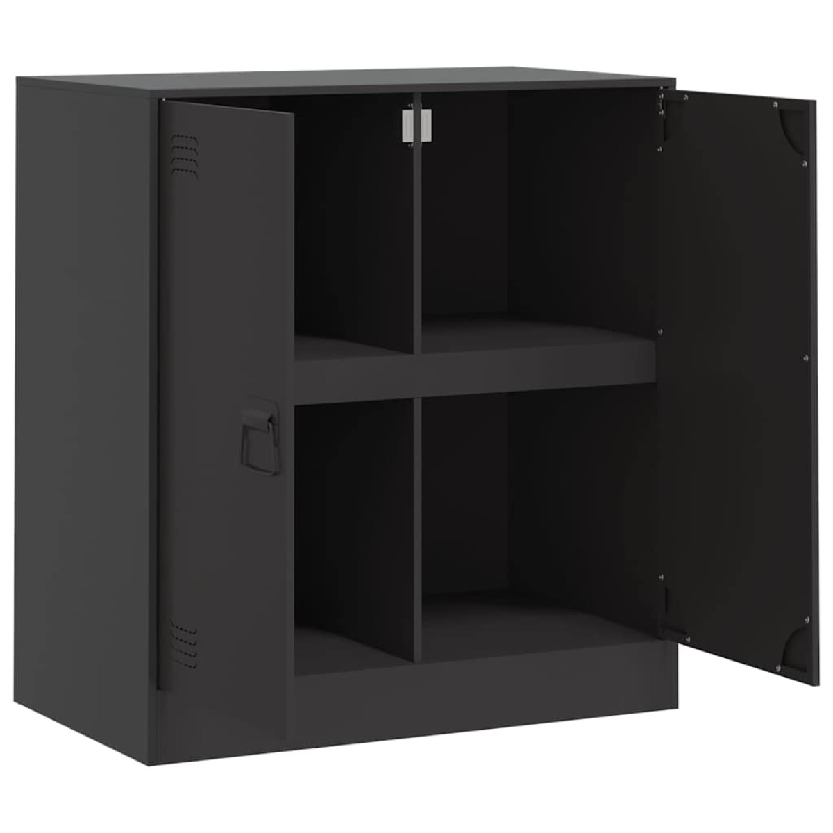 vidaXL Ντουλάπι Μαύρο 67 x 39 x 73 εκ. από Ατσάλι