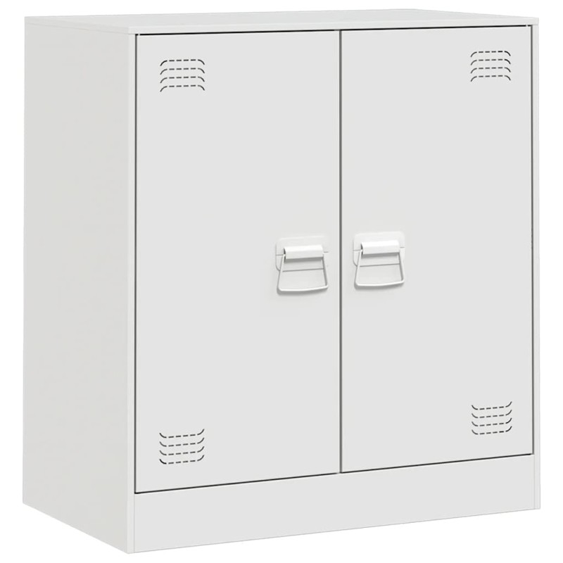 vidaXL Μπουφές Λευκός 67x39x73 εκ. από Ατσάλι