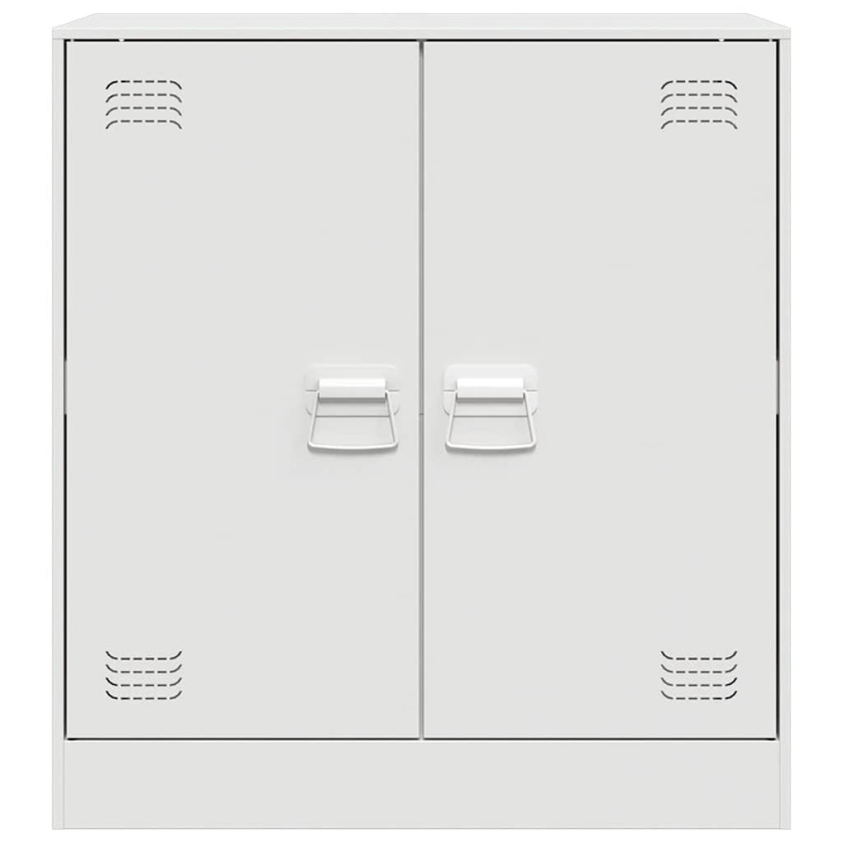 vidaXL Μπουφές Λευκός 67x39x73 εκ. από Ατσάλι