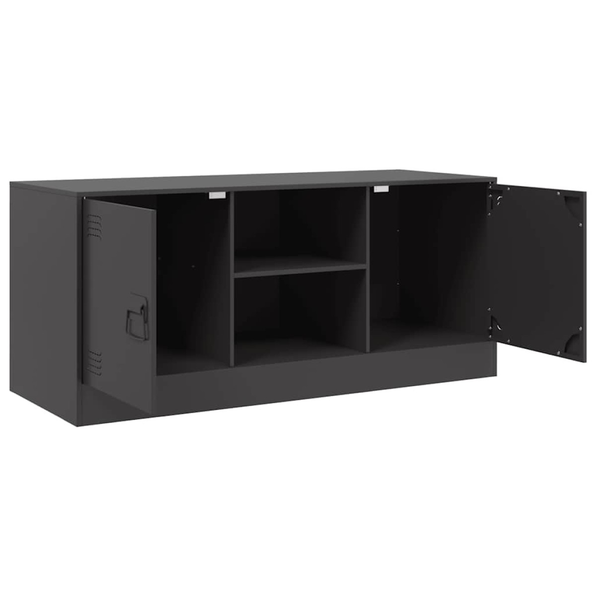vidaXL Έπιπλο Τηλεόρασης Μαύρο 99x39x44 εκ. από Ατσάλι