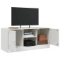 vidaXL Έπιπλο Τηλεόρασης Λευκό 99x39x44 εκ. από Ατσάλι