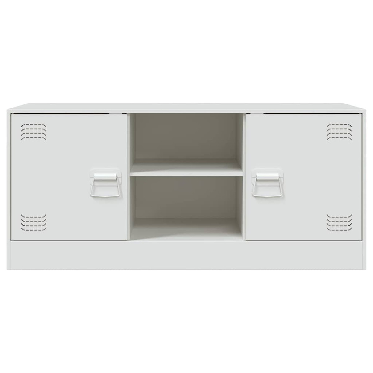 vidaXL Έπιπλο Τηλεόρασης Λευκό 99x39x44 εκ. από Ατσάλι