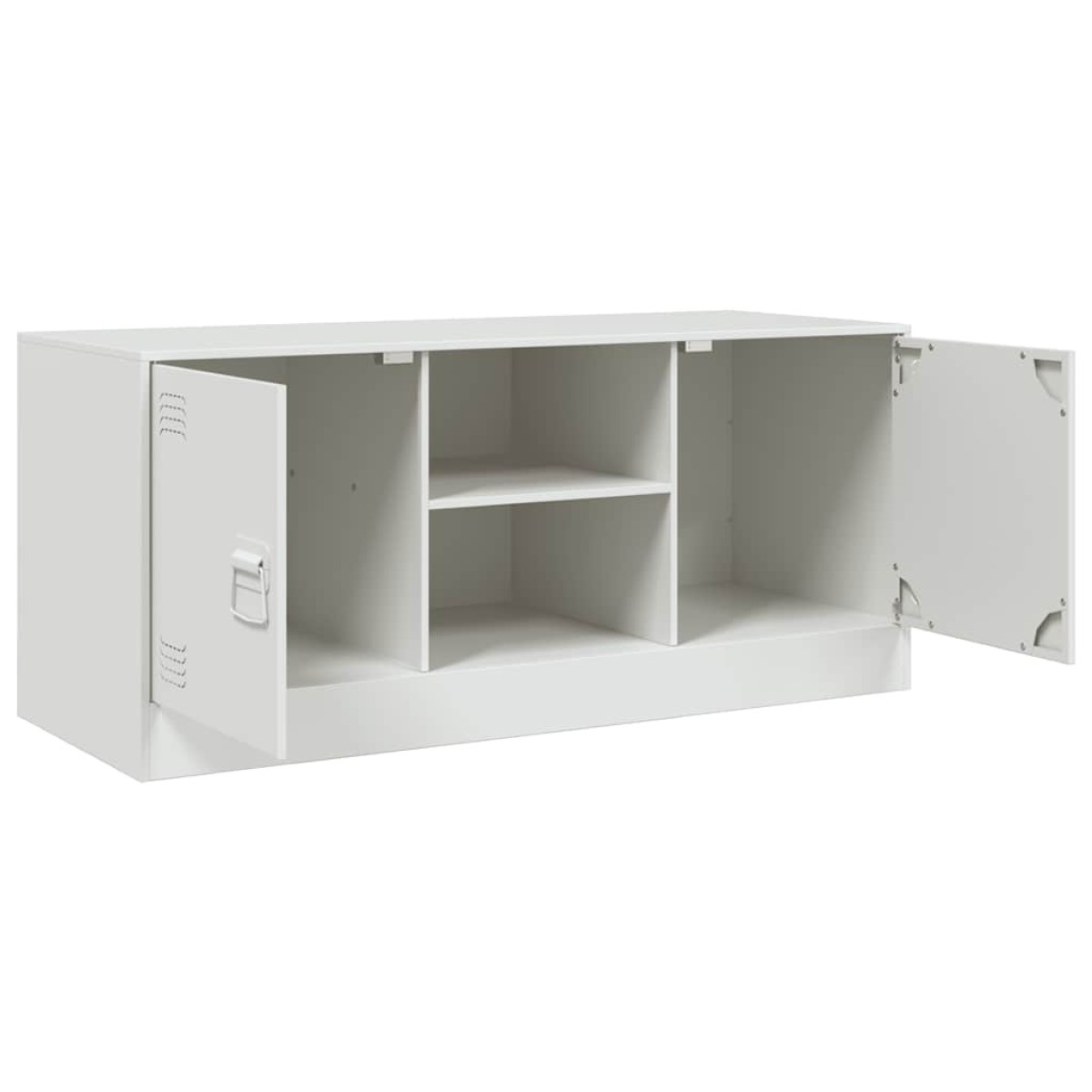vidaXL Έπιπλο Τηλεόρασης Λευκό 99x39x44 εκ. από Ατσάλι