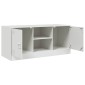 vidaXL Έπιπλο Τηλεόρασης Λευκό 99x39x44 εκ. από Ατσάλι