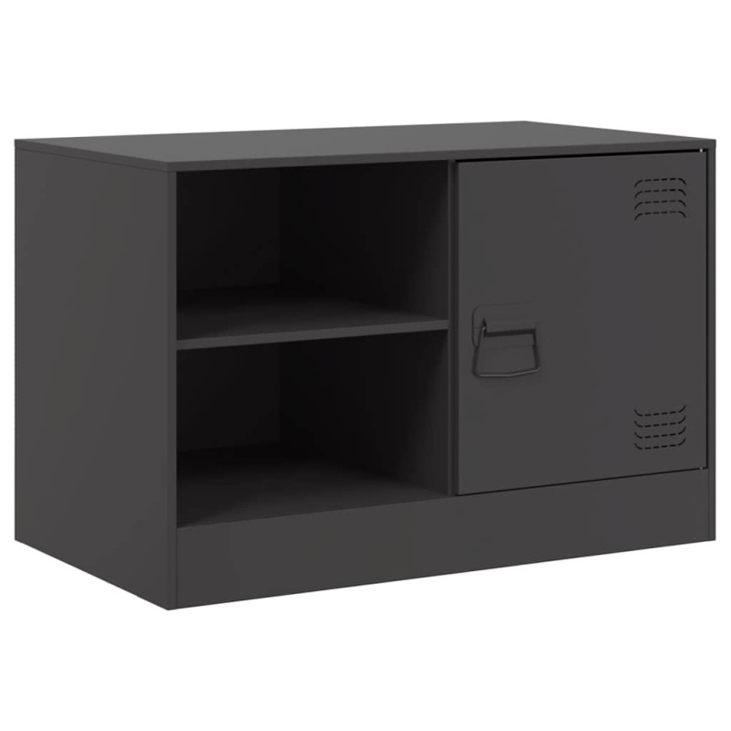 vidaXL Έπιπλο Τηλεόρασης Μαύρο 67x39x44 εκ. από Χάλυβα