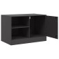 vidaXL Έπιπλα Τηλεόρασης 2 τεμ. Μαύρο 67 x 39 x 44 εκ. από Χάλυβα