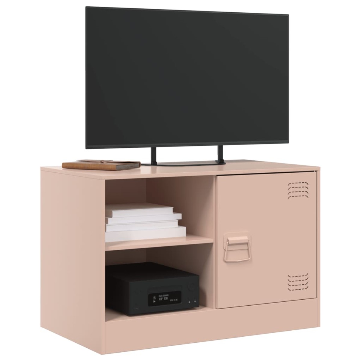vidaXL Έπιπλα Τηλεόρασης 2 τεμ. Ροζ 67 x 39 x 44 εκ. από Χάλυβα