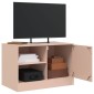 vidaXL Έπιπλα Τηλεόρασης 2 τεμ. Ροζ 67 x 39 x 44 εκ. από Χάλυβα