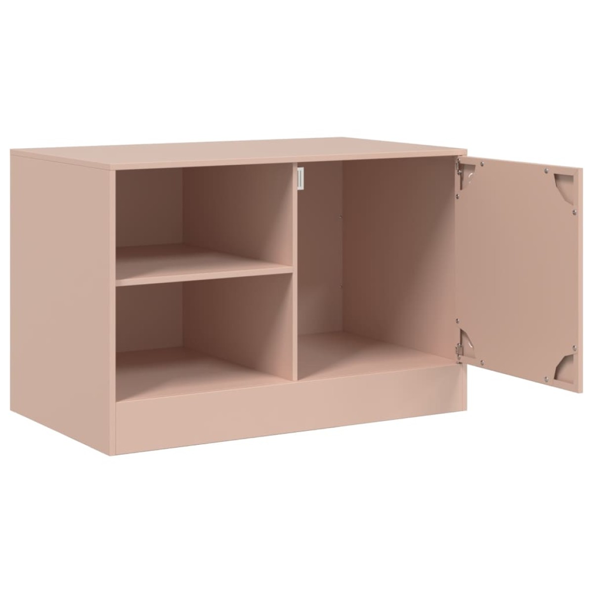 vidaXL Έπιπλα Τηλεόρασης 2 τεμ. Ροζ 67 x 39 x 44 εκ. από Χάλυβα