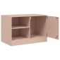 vidaXL Έπιπλα Τηλεόρασης 2 τεμ. Ροζ 67 x 39 x 44 εκ. από Χάλυβα