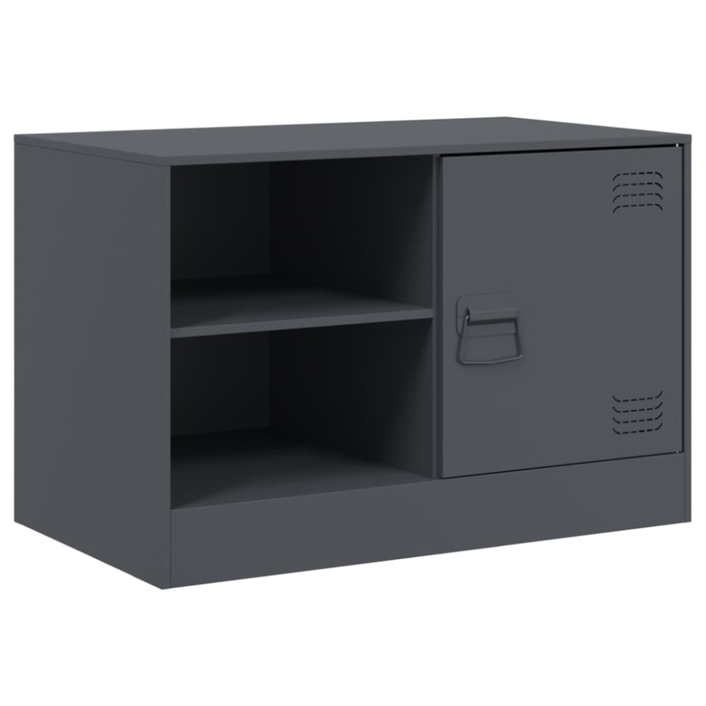 vidaXL Έπιπλο Τηλεόρασης Ανθρακί 67x39x44 εκ. από Χάλυβα