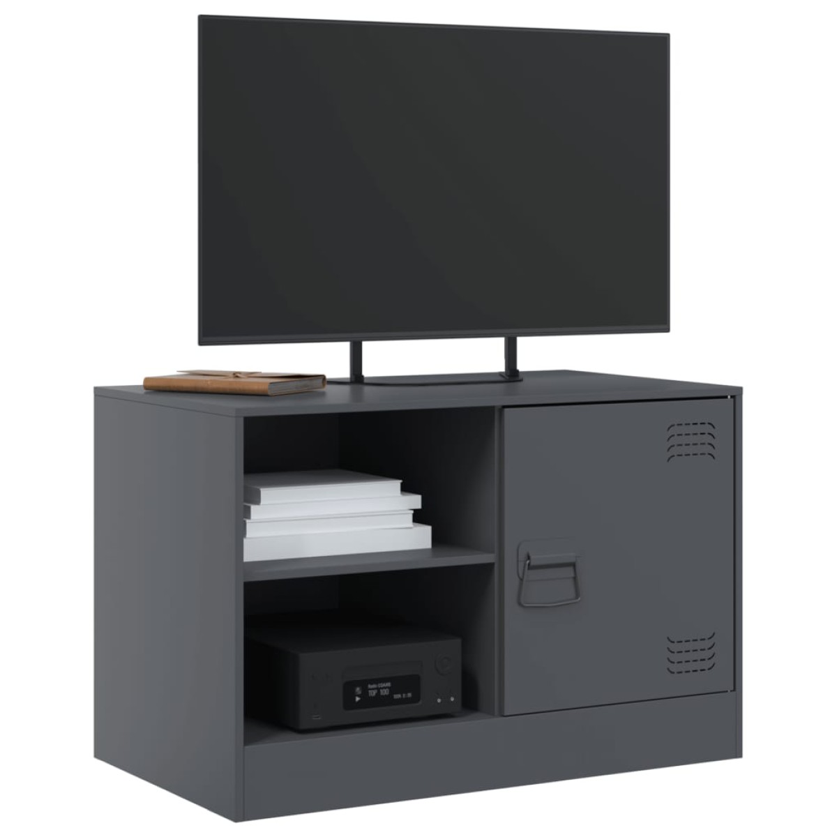 vidaXL Έπιπλο Τηλεόρασης Ανθρακί 67x39x44 εκ. από Χάλυβα