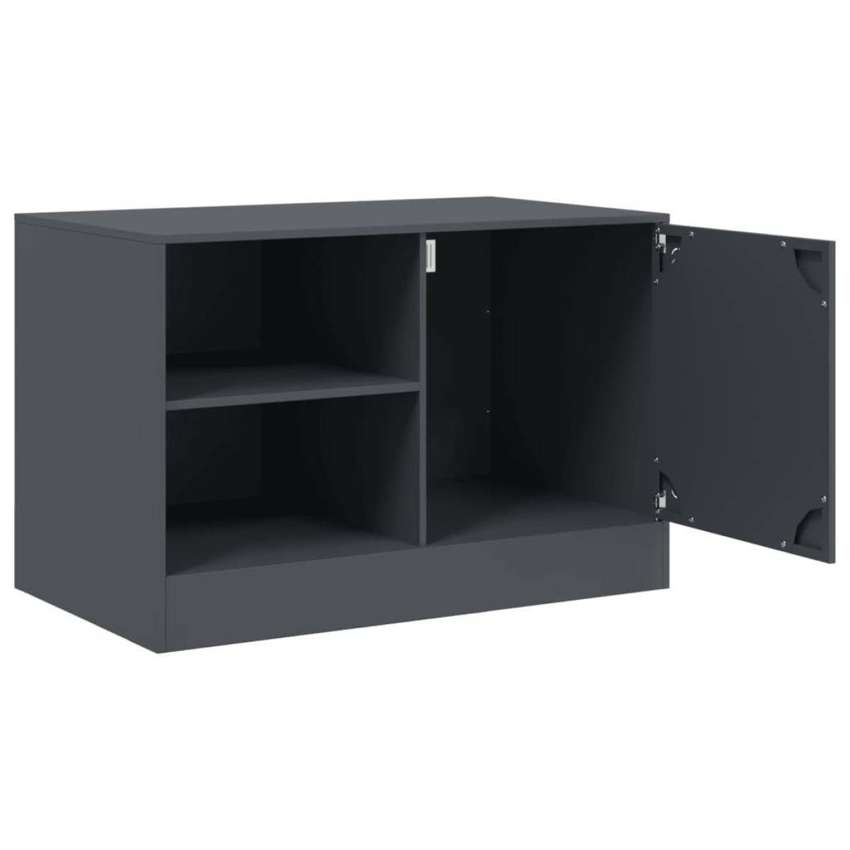 vidaXL Έπιπλο Τηλεόρασης Ανθρακί 67x39x44 εκ. από Χάλυβα