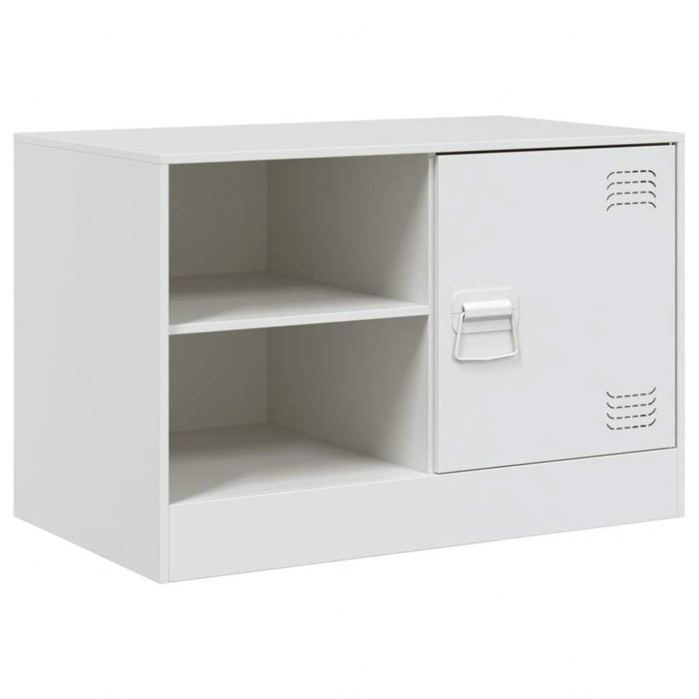 vidaXL Έπιπλο Τηλεόρασης Λευκό 67x39x44 εκ. από Χάλυβα