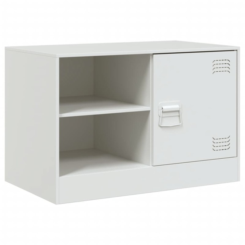 vidaXL Έπιπλο Τηλεόρασης Λευκό 67x39x44 εκ. από Χάλυβα