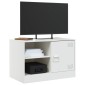 vidaXL Έπιπλα Τηλεόρασης 2 τεμ. Λευκό 67 x 39 x 44 εκ. από Χάλυβα