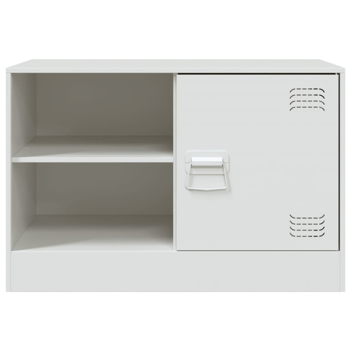 vidaXL Έπιπλα Τηλεόρασης 2 τεμ. Λευκό 67 x 39 x 44 εκ. από Χάλυβα