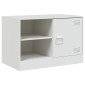 vidaXL Έπιπλα Τηλεόρασης 2 τεμ. Λευκό 67 x 39 x 44 εκ. από Χάλυβα