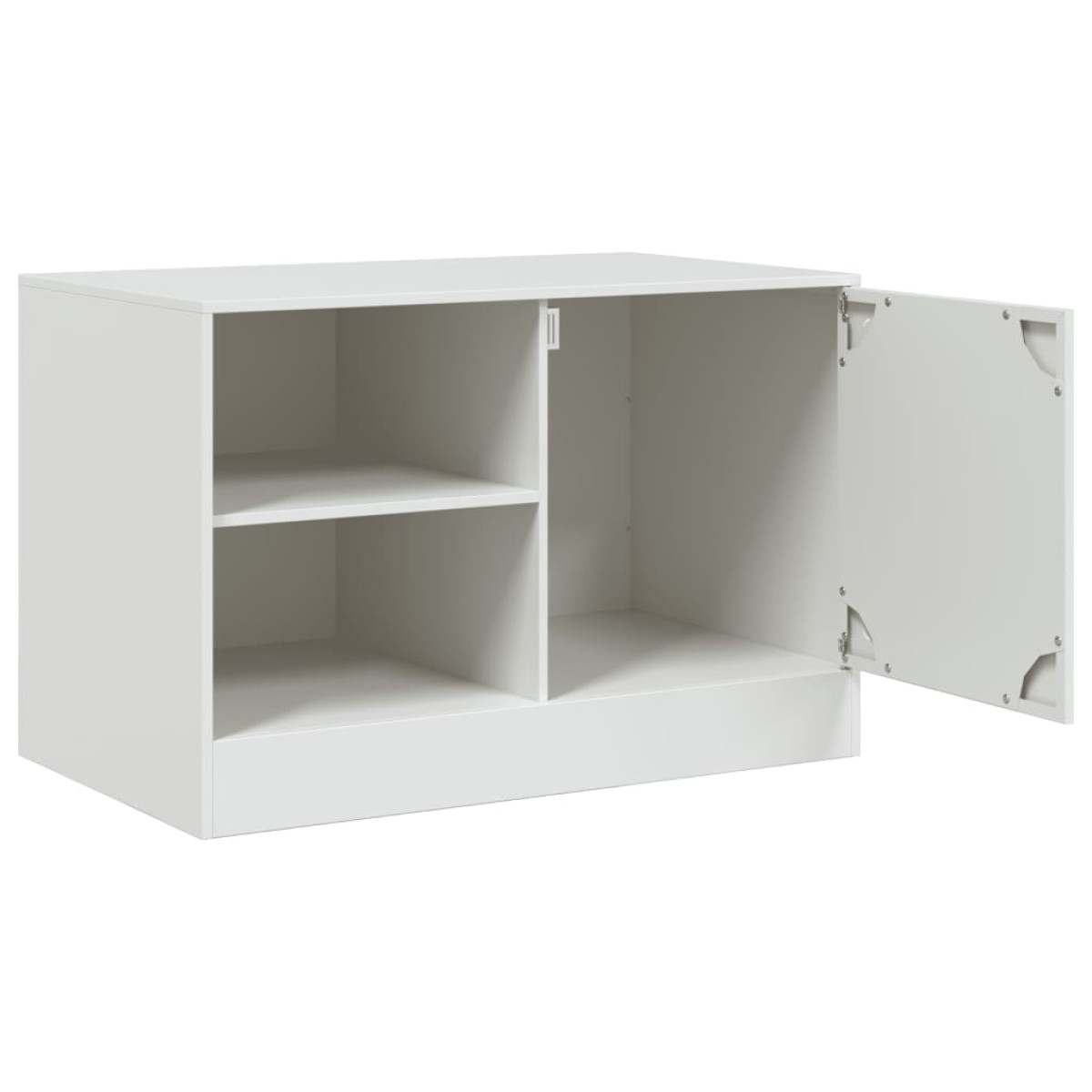 vidaXL Έπιπλα Τηλεόρασης 2 τεμ. Λευκό 67 x 39 x 44 εκ. από Χάλυβα