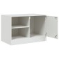 vidaXL Έπιπλα Τηλεόρασης 2 τεμ. Λευκό 67 x 39 x 44 εκ. από Χάλυβα