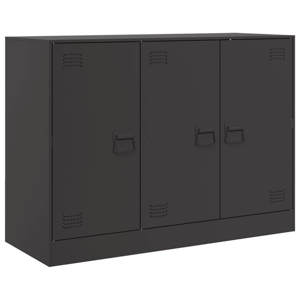 vidaXL Ντουλάπι Μαύρο 99x39x73 εκ. από Ατσάλι