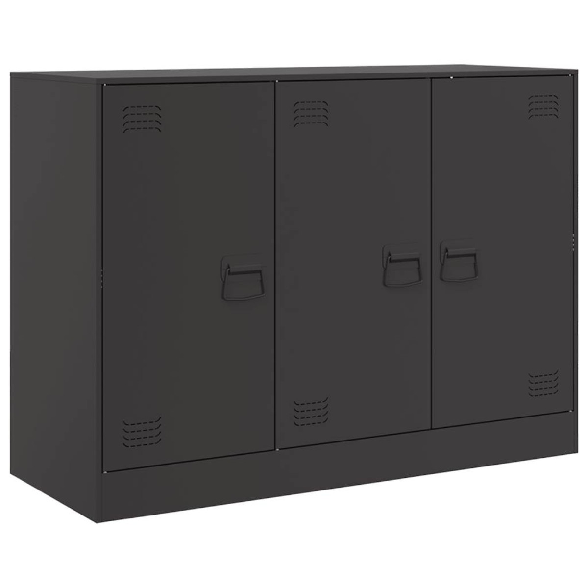 vidaXL Ντουλάπι Μαύρο 99x39x73 εκ. από Ατσάλι