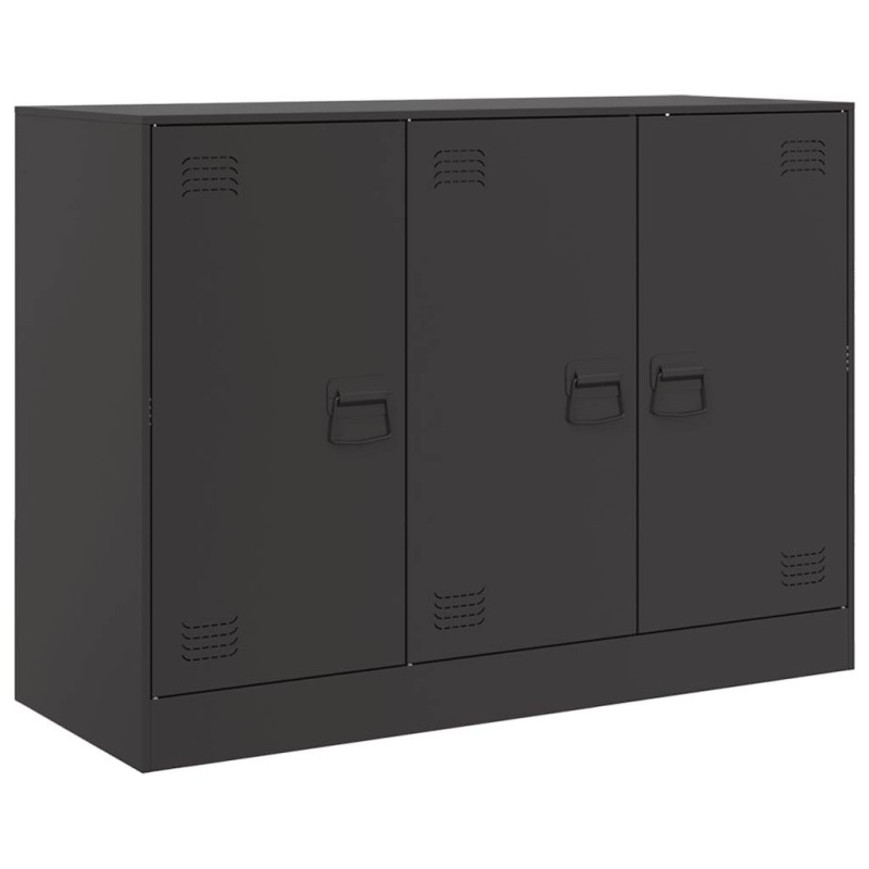 vidaXL Ντουλάπι Μαύρο 99x39x73 εκ. από Ατσάλι