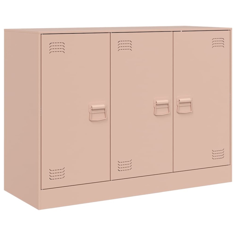 vidaXL Ντουλάπι Ροζ 99x39x73 εκ. από Ατσάλι