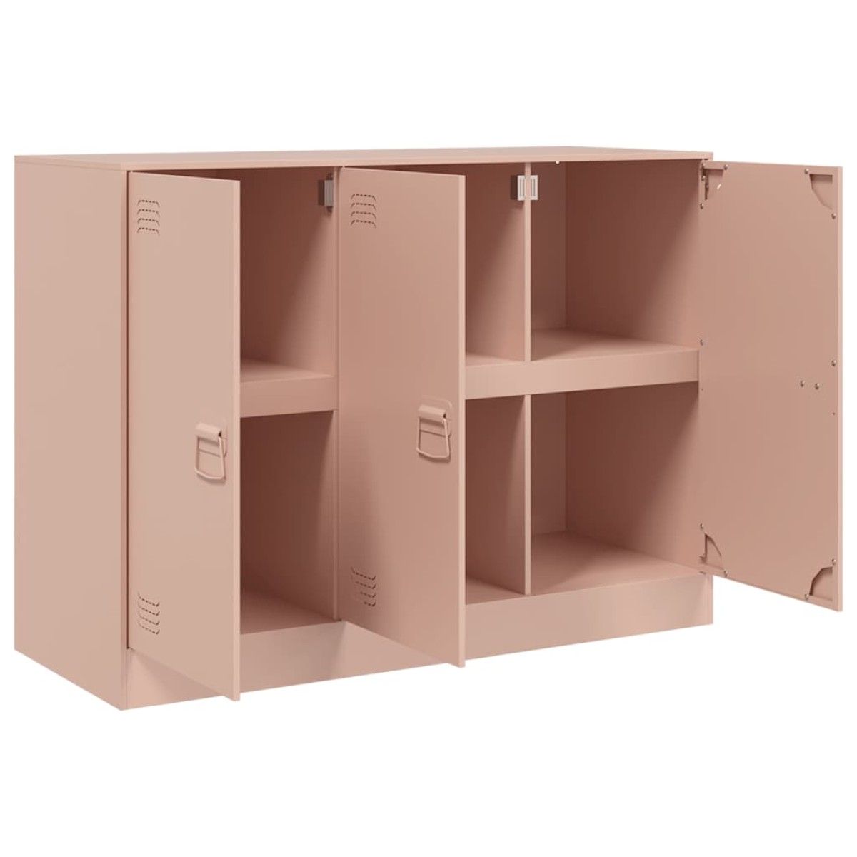 vidaXL Ντουλάπι Ροζ 99x39x73 εκ. από Ατσάλι