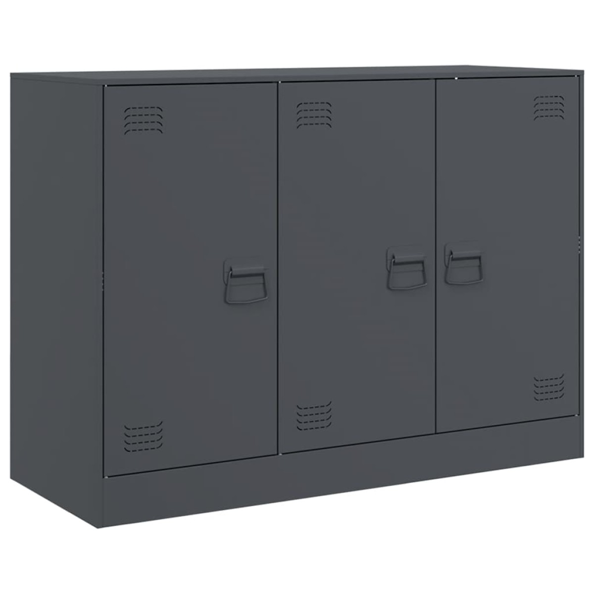 vidaXL Μπουφές Ανθρακί 99x39x73 εκ. από Ατσάλι