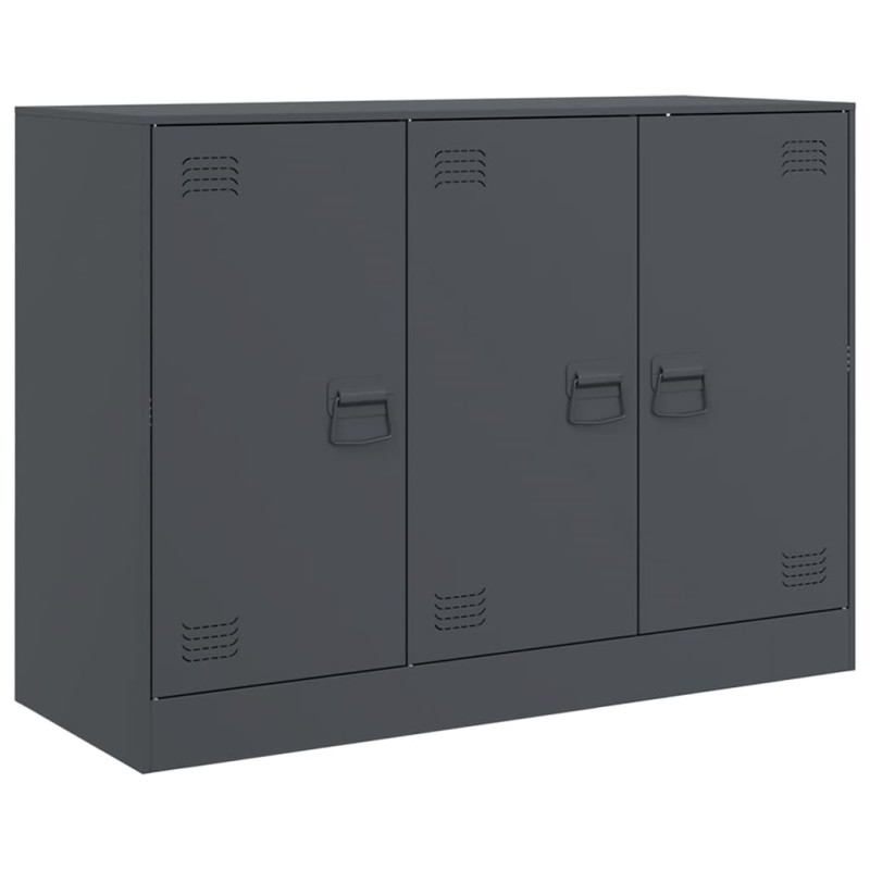 vidaXL Μπουφές Ανθρακί 99x39x73 εκ. από Ατσάλι