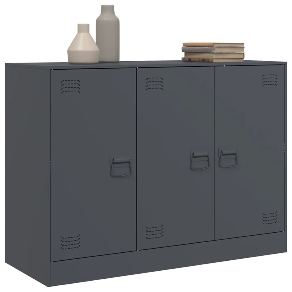 vidaXL Μπουφές Ανθρακί 99x39x73 εκ. από Ατσάλι