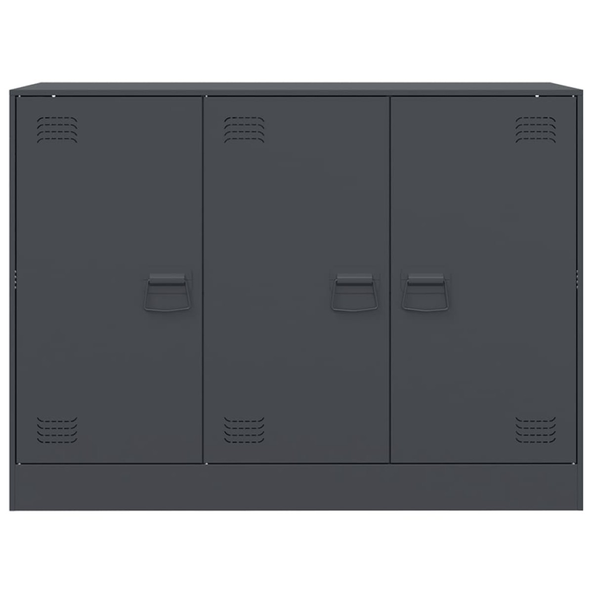 vidaXL Μπουφές Ανθρακί 99x39x73 εκ. από Ατσάλι