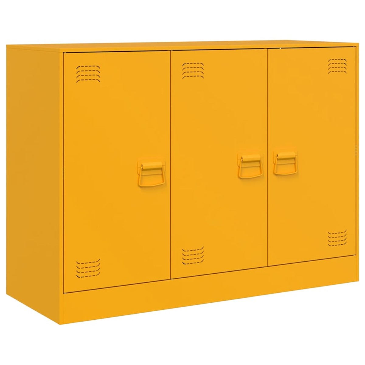 vidaXL Ντουλάπι Μουσταρδί 99x39x73 εκ. από Ατσάλι