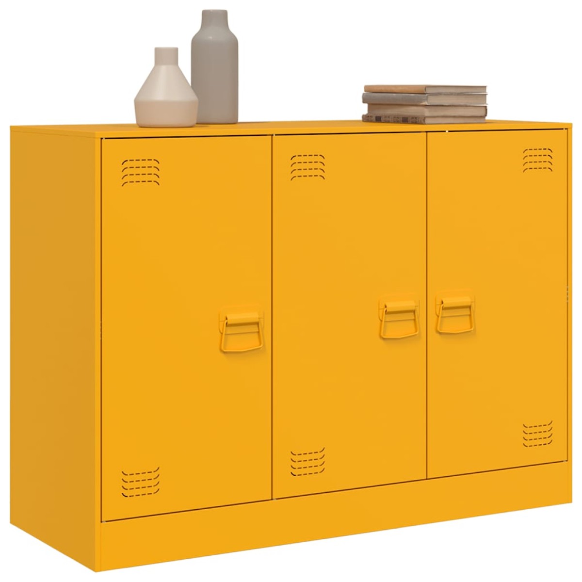 vidaXL Ντουλάπι Μουσταρδί 99x39x73 εκ. από Ατσάλι