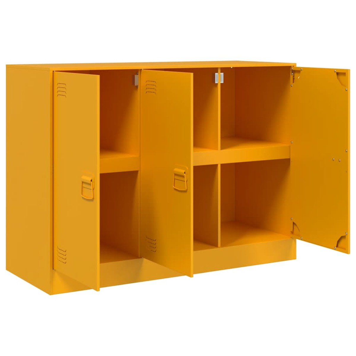 vidaXL Ντουλάπι Μουσταρδί 99x39x73 εκ. από Ατσάλι