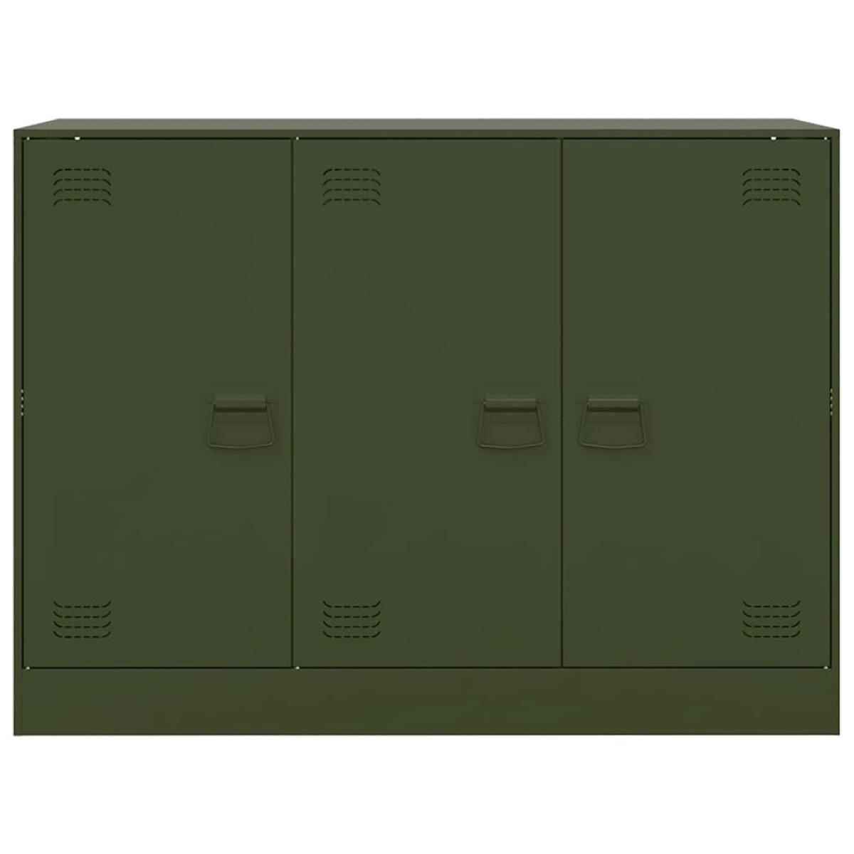 vidaXL Ντουλάπι Πράσινο Λαδί 99x39x73 εκ. από Ατσάλι