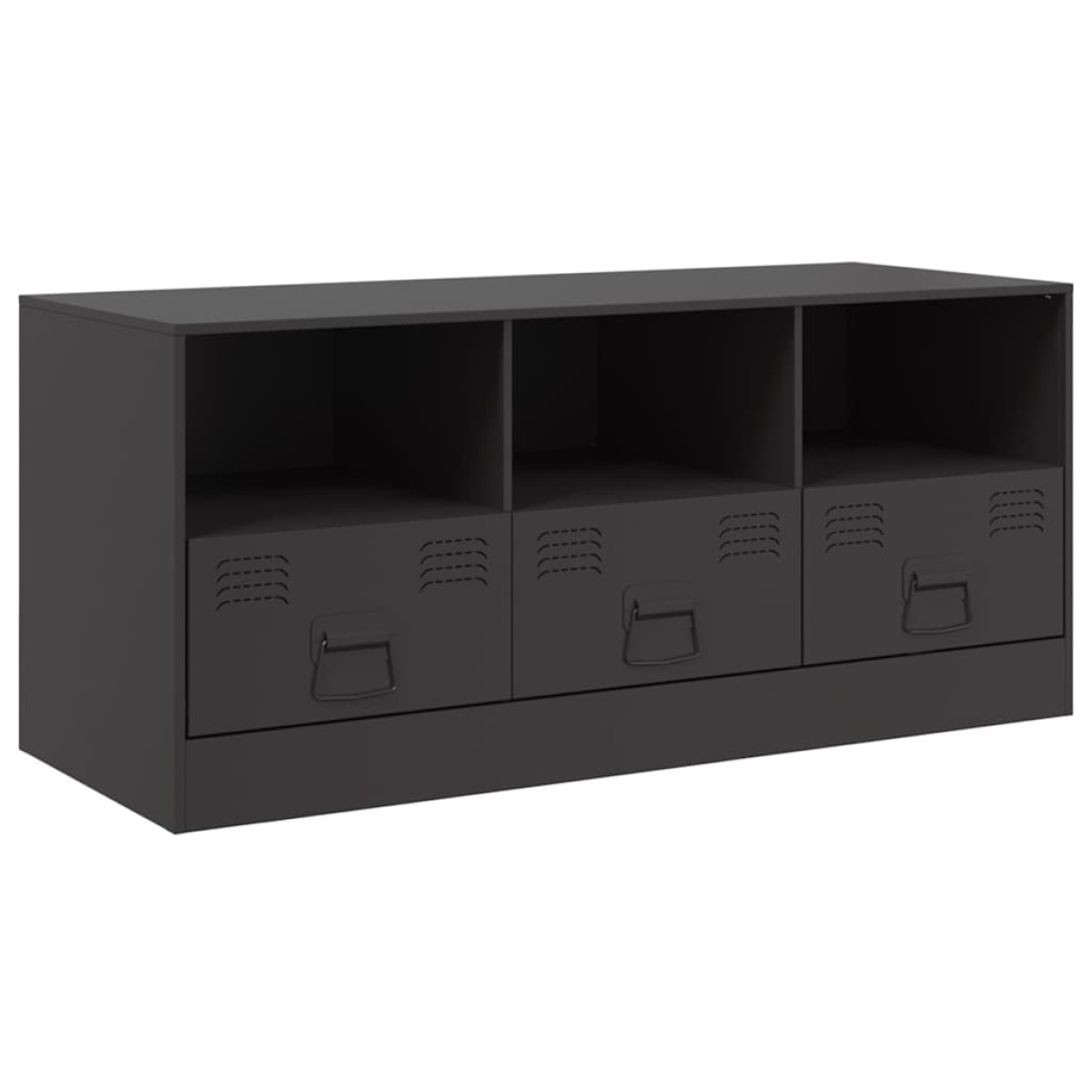 vidaXL Έπιπλο Τηλεόρασης Μαύρο 99x39x44 εκ. από Ατσάλι