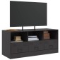 vidaXL Έπιπλο Τηλεόρασης Μαύρο 99x39x44 εκ. από Ατσάλι