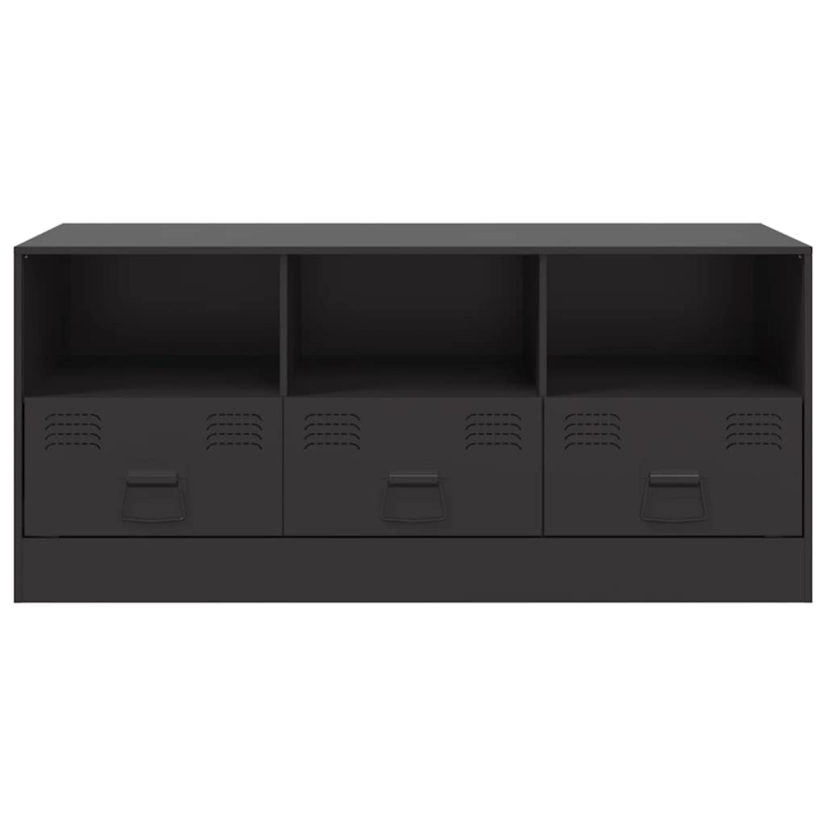 vidaXL Έπιπλο Τηλεόρασης Μαύρο 99x39x44 εκ. από Ατσάλι
