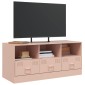 vidaXL Έπιπλο Τηλεόρασης Ροζ 99x39x44 εκ. από Ατσάλι